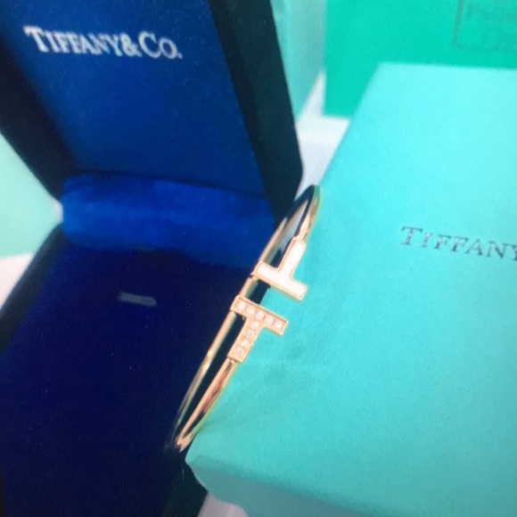 Tiffany & Co Gold Bracelet with Silver Accents - Picture 3 of 6